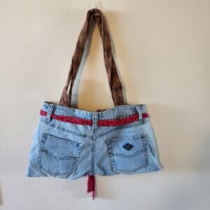 Handmade denim purse